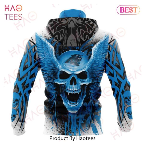 NEW NFL Carolina Panthers Special Kits With Skull Art 3D Hoodie