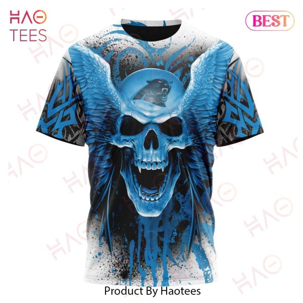 NEW NFL Carolina Panthers Special Kits With Skull Art 3D Hoodie