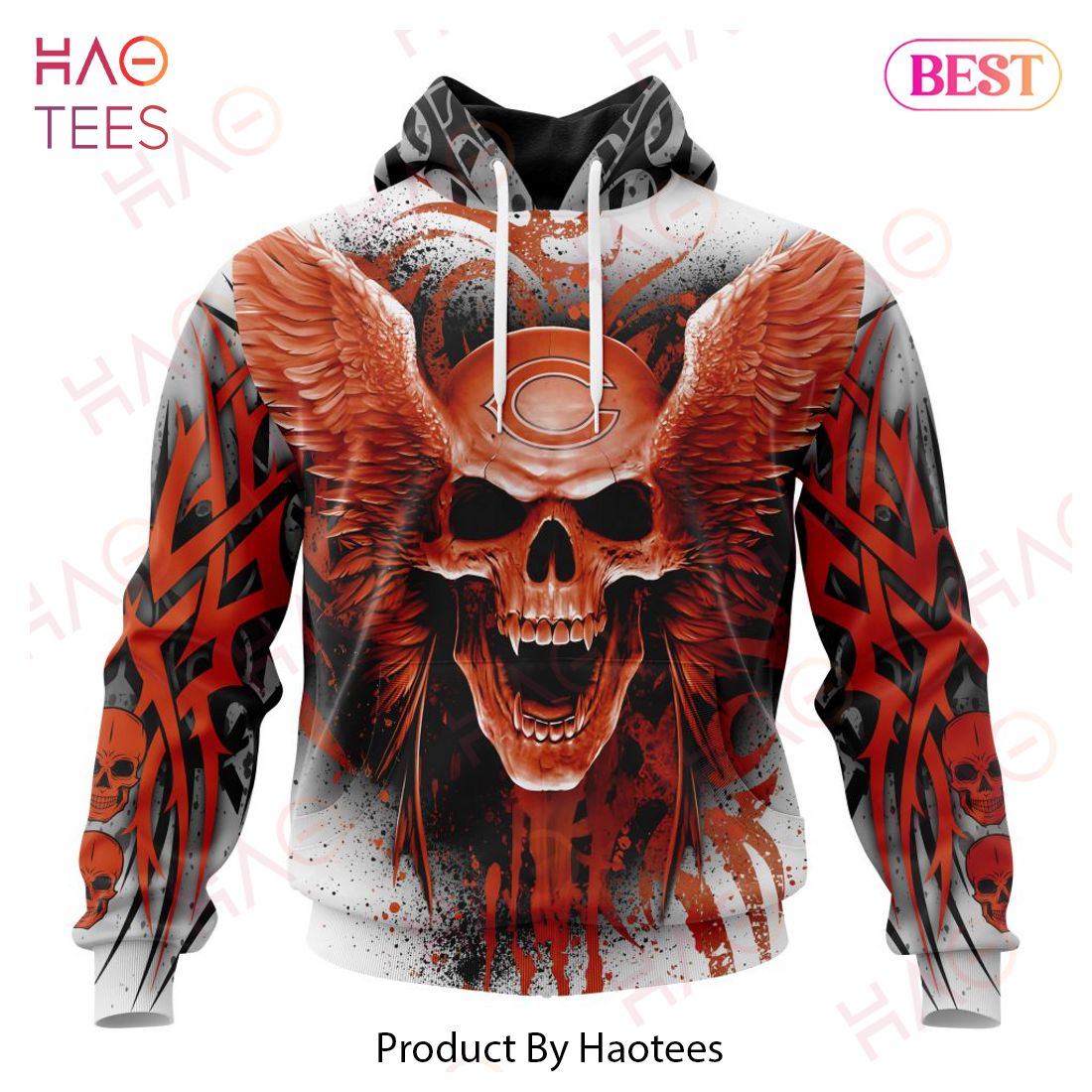 NEW NFL Chicago Bears Special Kits With Skull Art 3D Hoodie NEW NFL Chicago Bears Special Kits With Skull Art 3D Hoodie