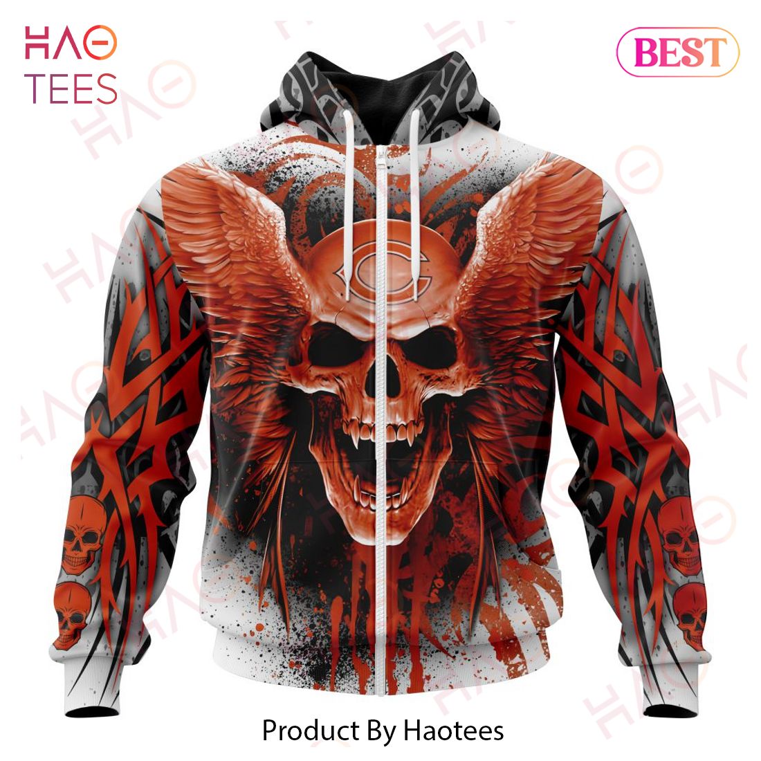 NEW NFL Chicago Bears Special Kits With Skull Art 3D Hoodie NEW NFL Chicago Bears Special Kits With Skull Art 3D Hoodie