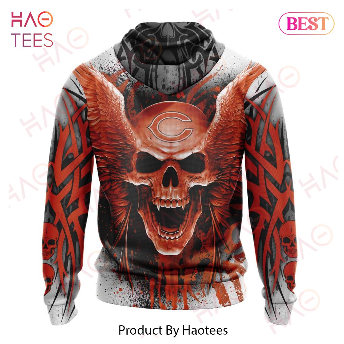 NEW NFL Chicago Bears Special Kits With Skull Art 3D Hoodie NEW NFL Chicago Bears Special Kits With Skull Art 3D Hoodie
