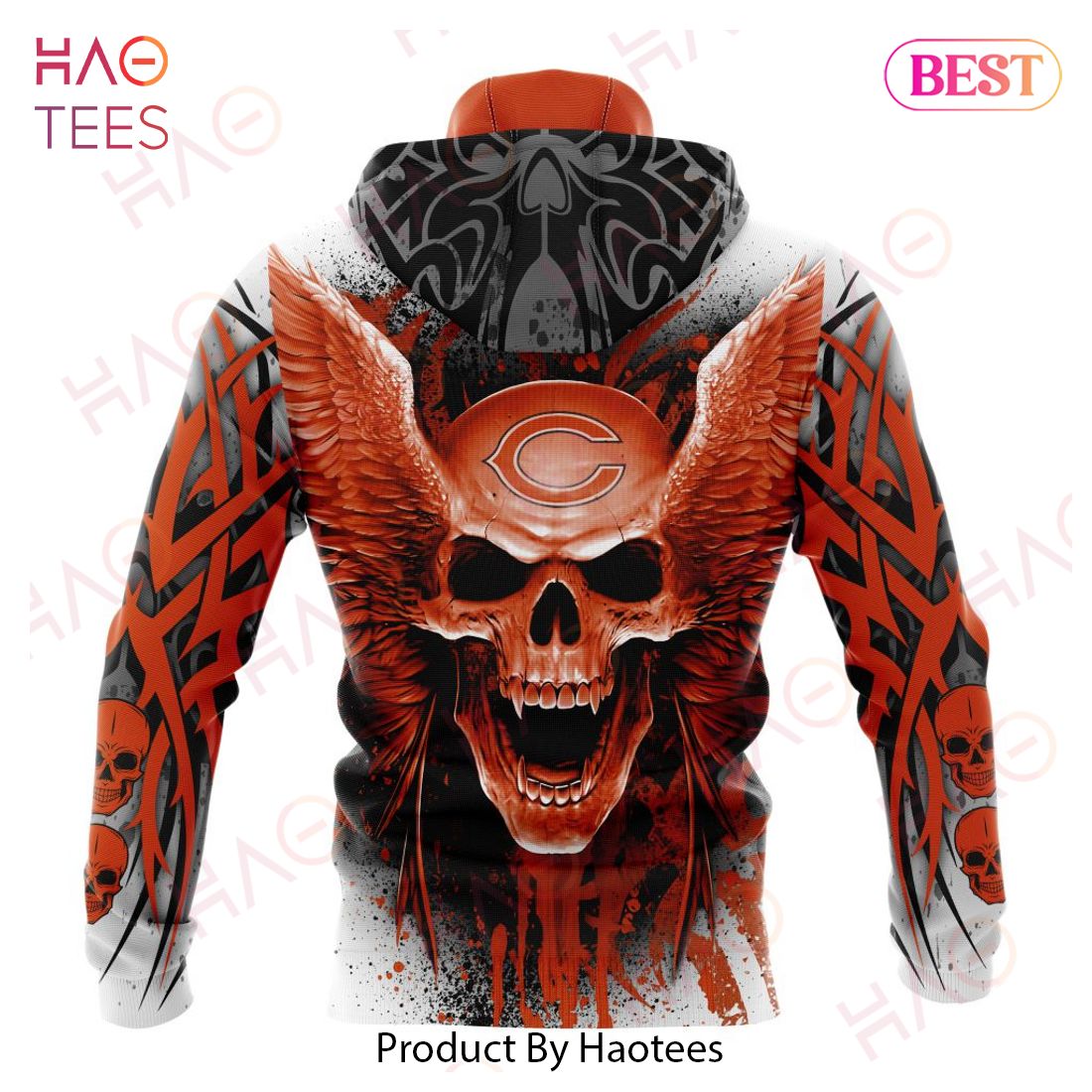 NEW NFL Chicago Bears Special Kits With Skull Art 3D Hoodie NEW NFL Chicago Bears Special Kits With Skull Art 3D Hoodie