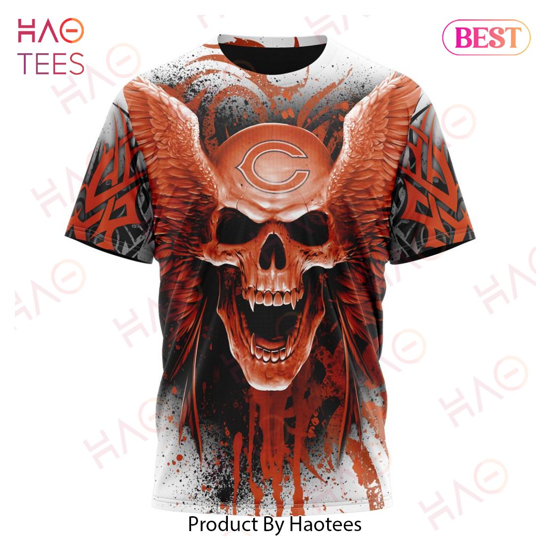 NEW NFL Chicago Bears Special Kits With Skull Art 3D Hoodie NEW NFL Chicago Bears Special Kits With Skull Art 3D Hoodie