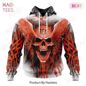 NEW NFL Cincinnati Bengals Special Kits With Skull Art 3D Hoodie