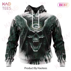 NEW NFL Green Bay Packers Special Kits With Skull Art 3D Hoodie