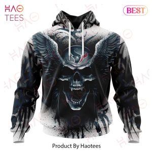 NEW NFL Houston Texans Special Kits With Skull Art 3D Hoodie