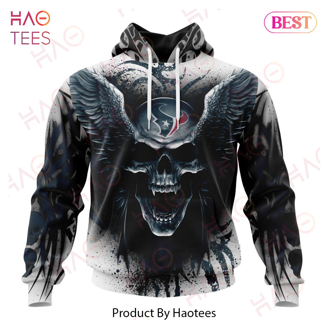 NEW NFL Houston Texans Special Kits With Skull Art 3D Hoodie NEW NFL Houston Texans Special Kits With Skull Art 3D Hoodie