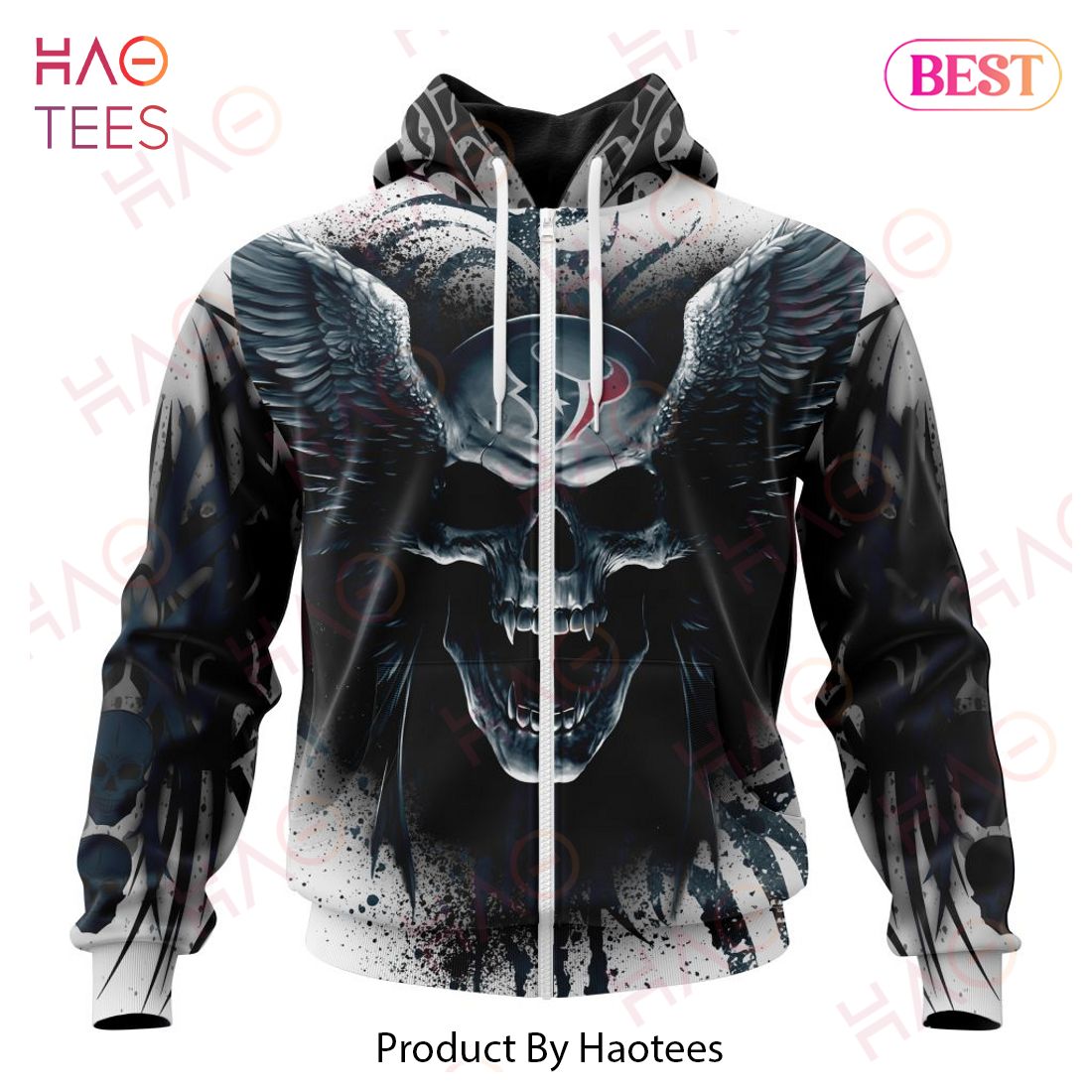 NEW NFL Houston Texans Special Kits With Skull Art 3D Hoodie NEW NFL Houston Texans Special Kits With Skull Art 3D Hoodie