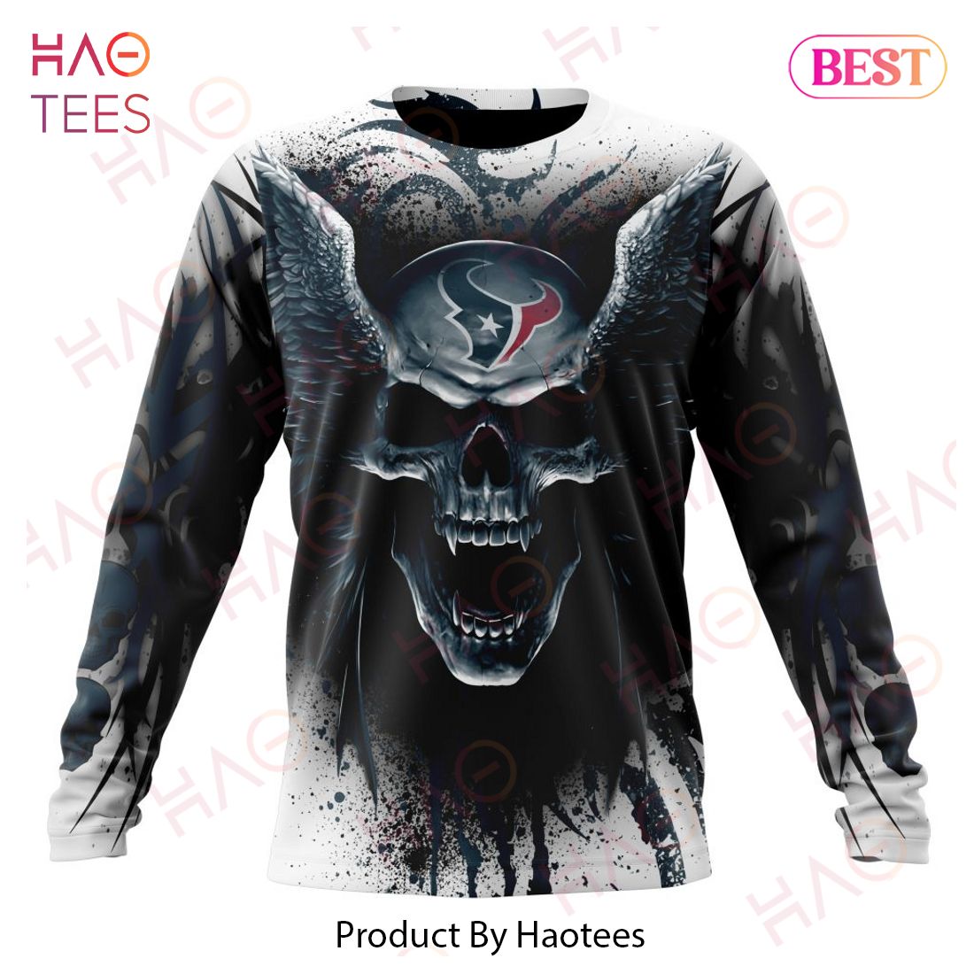 NEW NFL Houston Texans Special Kits With Skull Art 3D Hoodie NEW NFL Houston Texans Special Kits With Skull Art 3D Hoodie