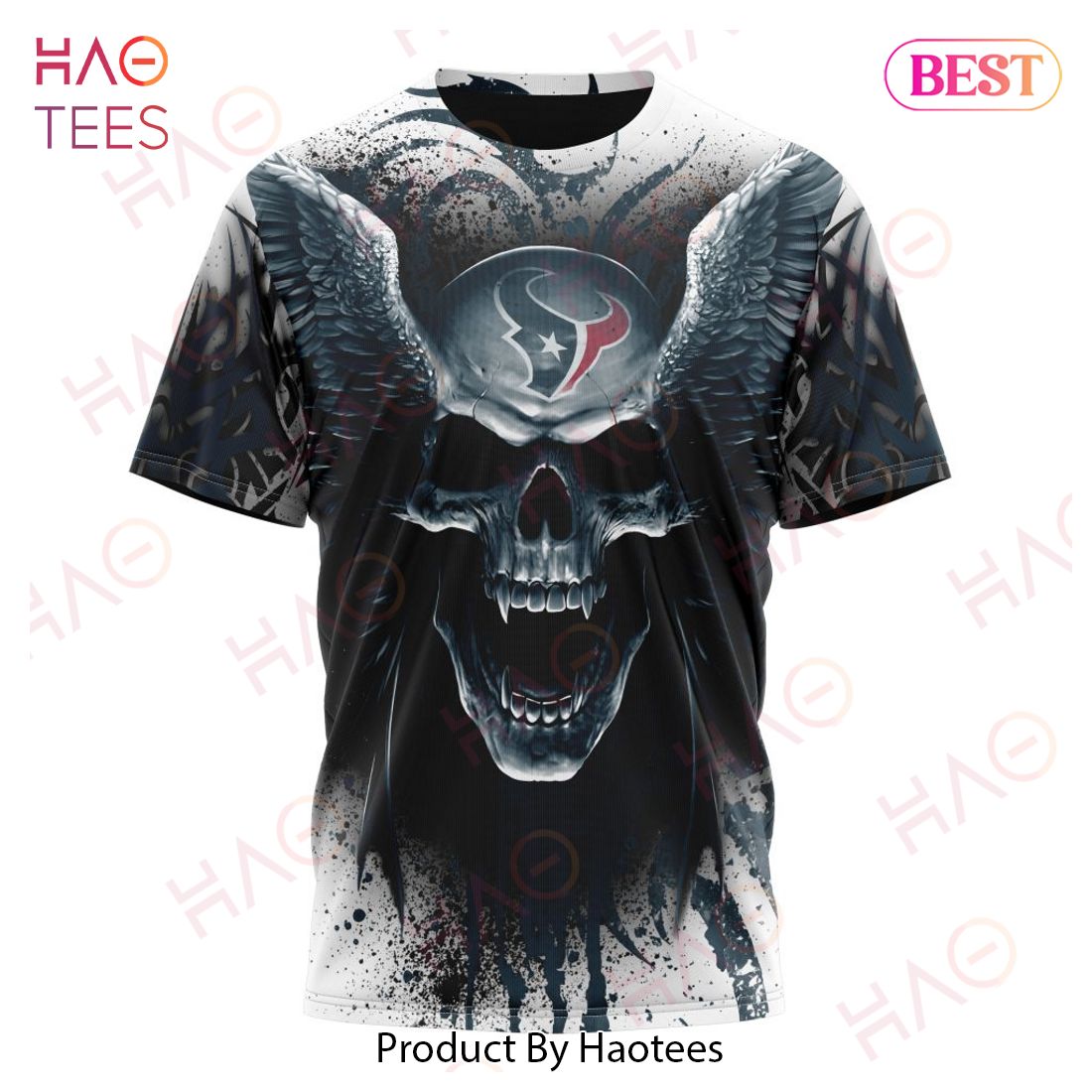 NEW NFL Houston Texans Special Kits With Skull Art 3D Hoodie NEW NFL Houston Texans Special Kits With Skull Art 3D Hoodie