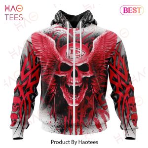 NEW NFL Kansas City Chiefs Special Kits With Skull Art 3D Hoodie