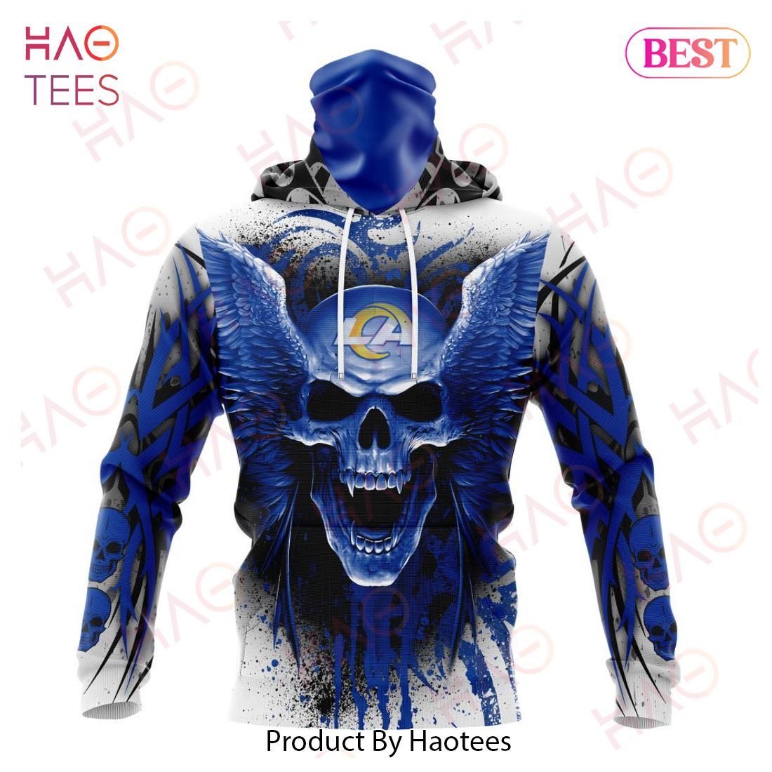 NEW NFL Los Angeles Rams Special Kits With Skull Art 3D Hoodie NEW NFL Los Angeles Rams Special Kits With Skull Art 3D Hoodie