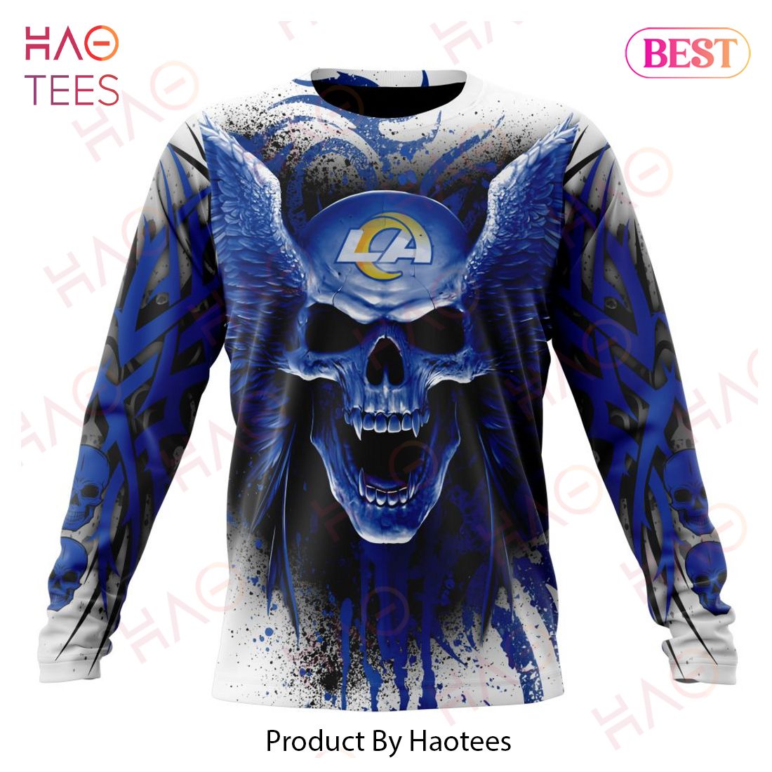 NEW NFL Los Angeles Rams Special Kits With Skull Art 3D Hoodie NEW NFL Los Angeles Rams Special Kits With Skull Art 3D Hoodie