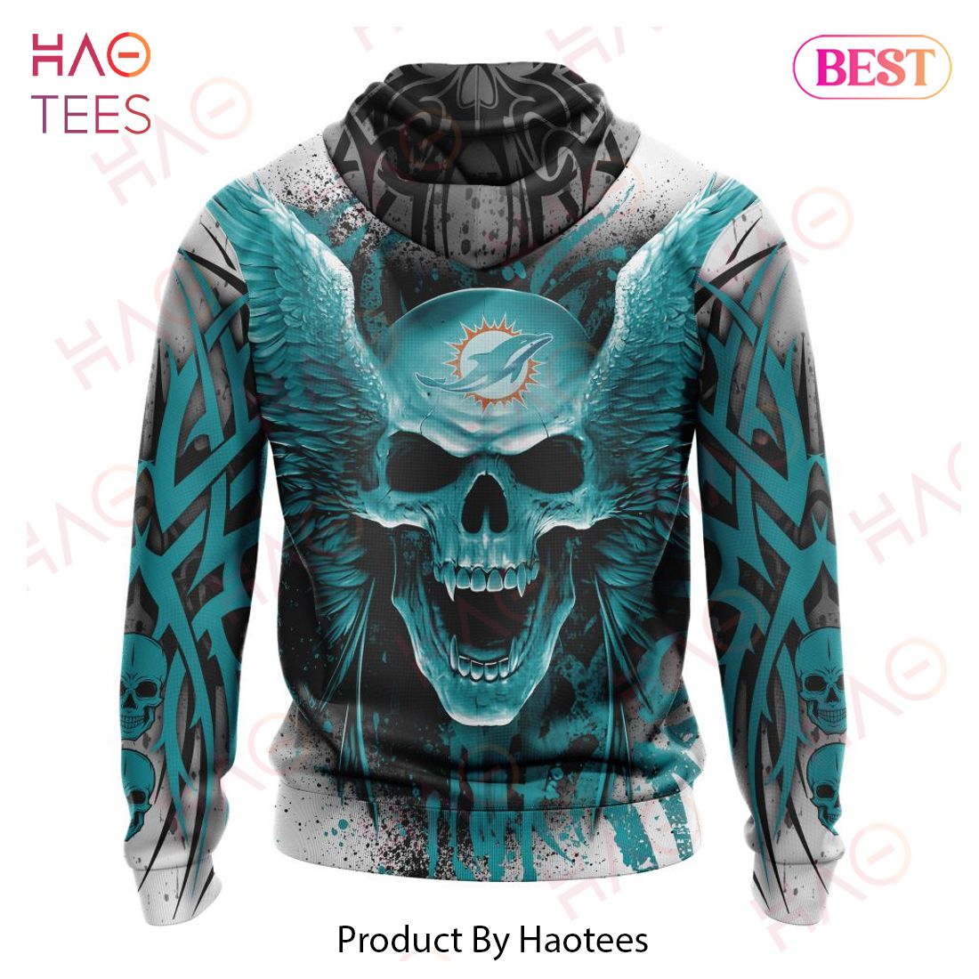 NEW NFL Miami Dolphins Special Kits With Skull Art 3D Hoodie NEW NFL Miami Dolphins Special Kits With Skull Art 3D Hoodie