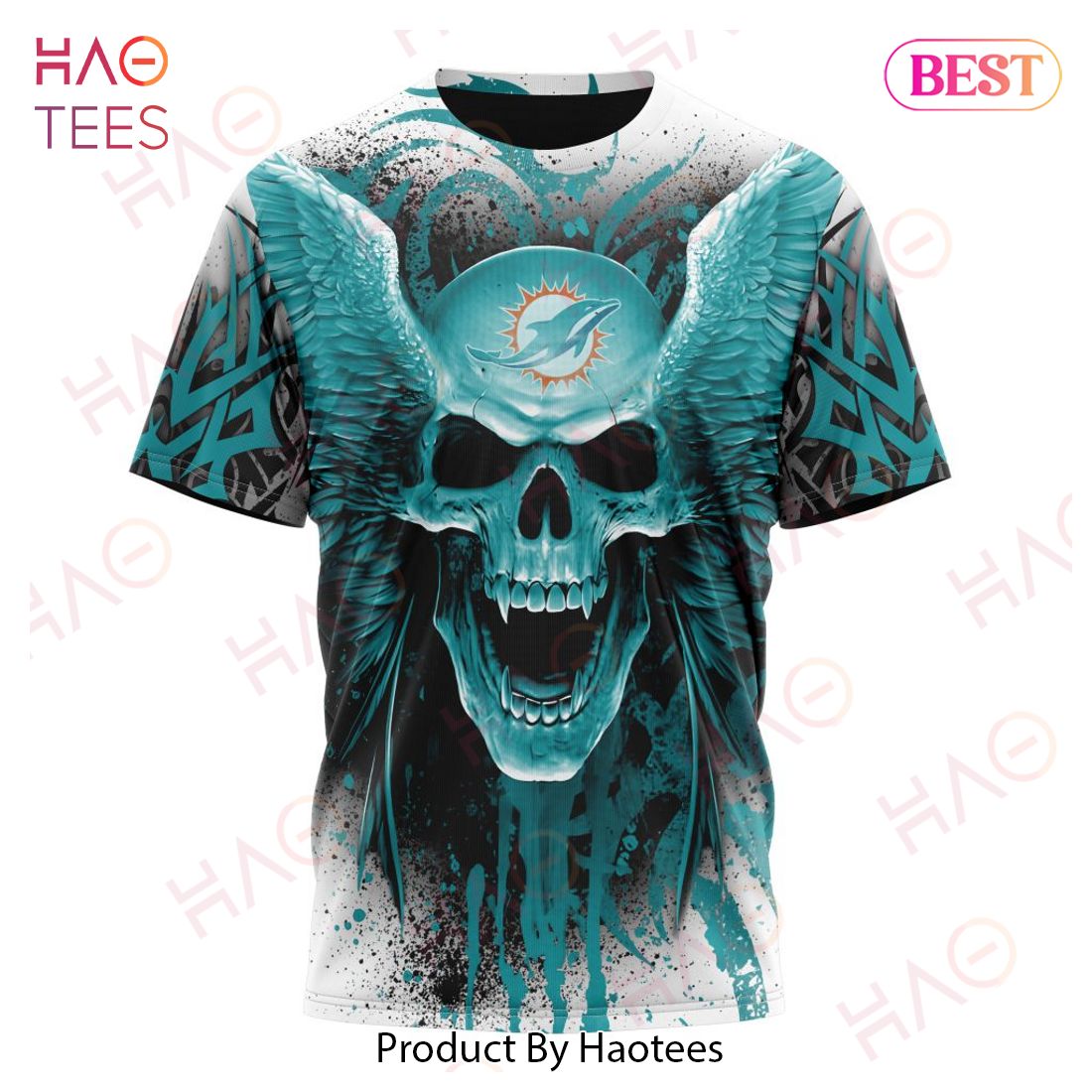 NEW NFL Miami Dolphins Special Kits With Skull Art 3D Hoodie NEW NFL Miami Dolphins Special Kits With Skull Art 3D Hoodie