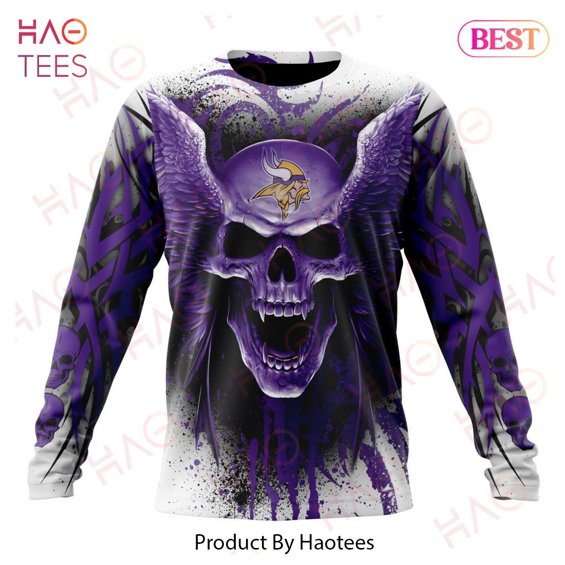 Minnesota vikings skull jersey 3d hoodie K181021 - USALast