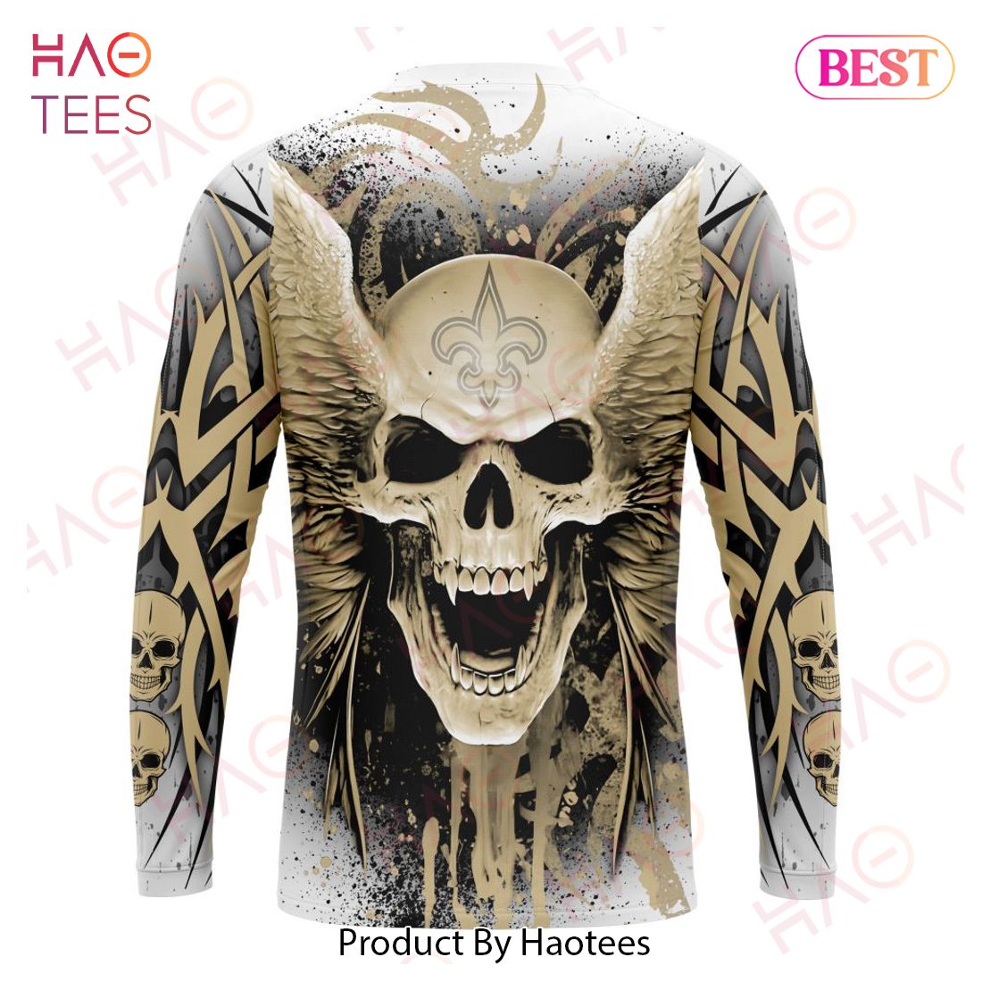 NEW NFL New Orleans Saints Special Kits With Skull Art 3D Hoodie