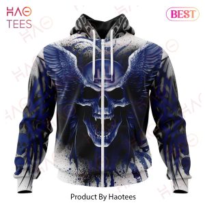 NEW NFL New York Giants Special Kits With Skull Art 3D Hoodie