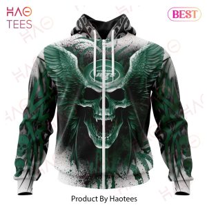 NEW NFL New York Jets Special Kits With Skull Art 3D Hoodie