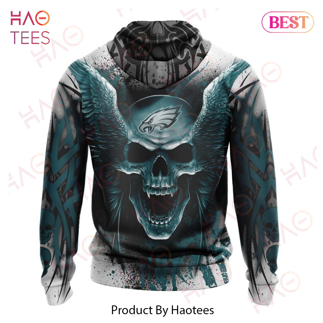 NEW NFL Philadelphia Eagles Special Kits With Skull Art 3D Hoodie NEW NFL Philadelphia Eagles Special Kits With Skull Art 3D Hoodie