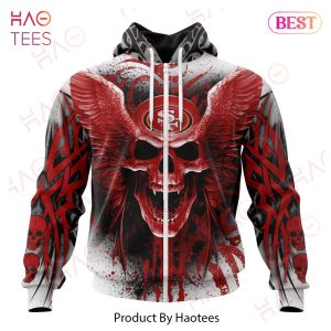 NEW NFL San Francisco 49ers Special Kits With Skull Art 3D Hoodie
