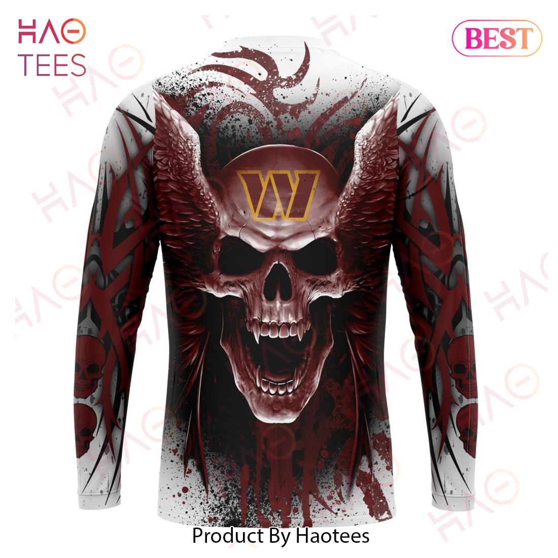 NEW NFL Washington Commanders Special Kits With Skull Art 3D Hoodie