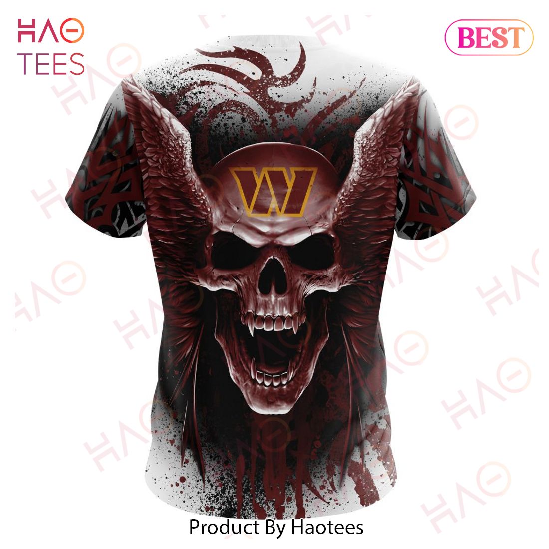 Washington Commanders Electric Shock Cute Skeleton Color Halloween Skull  Hoodie AOP For Men And Women Gift Fans - Freedomdesign