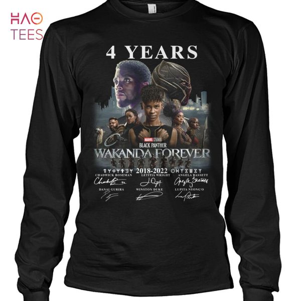 4 Years Wakanda Forever 2018-2022 Shirt