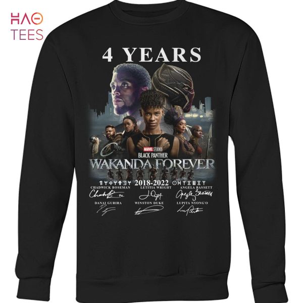 4 Years Wakanda Forever 2018-2022 Shirt