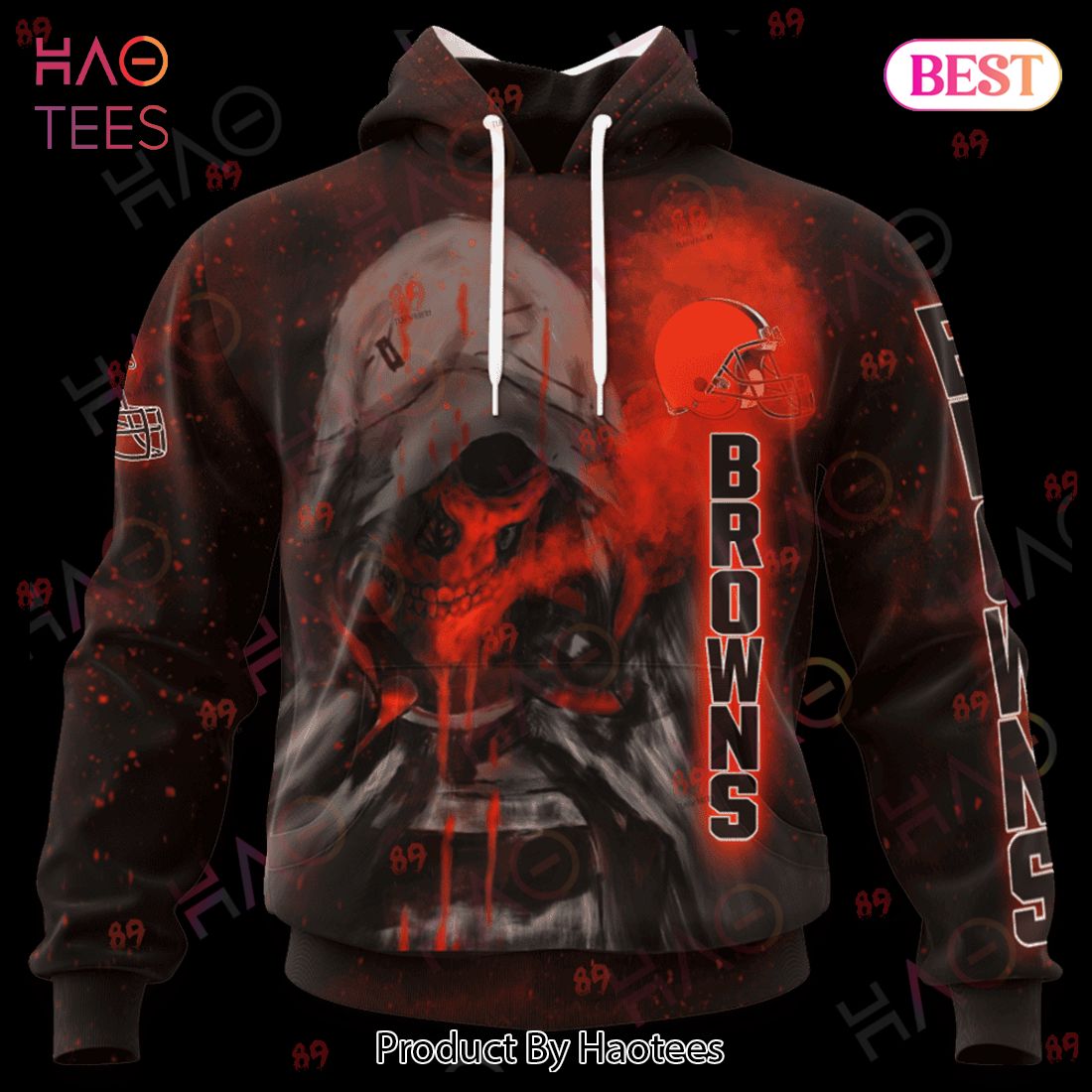 Browns Skull Smoke LIMITED EDITION Hoodie Browns Skull Smoke LIMITED EDITION Hoodie