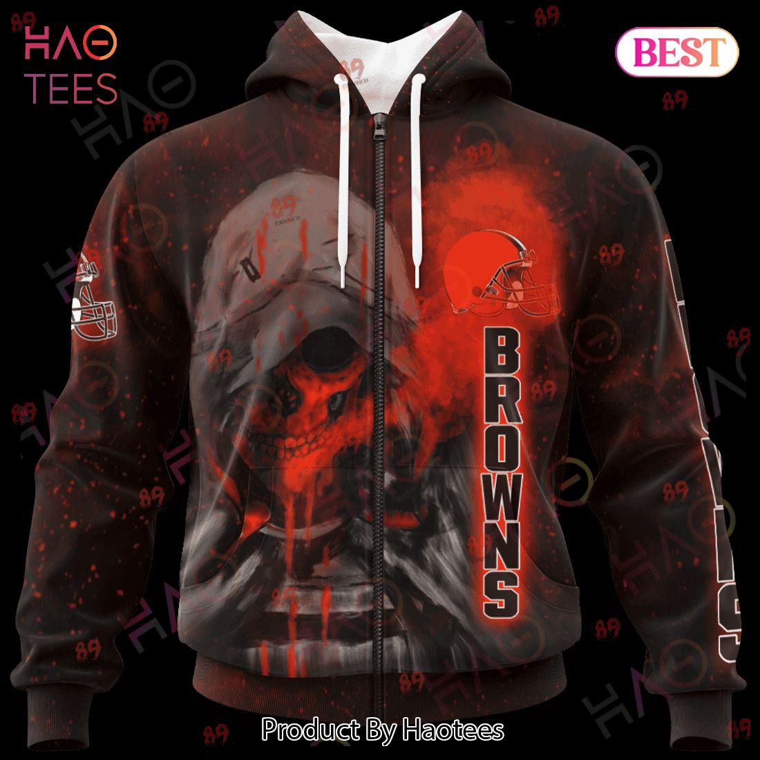 Browns Skull Smoke LIMITED EDITION Hoodie Browns Skull Smoke LIMITED EDITION Hoodie