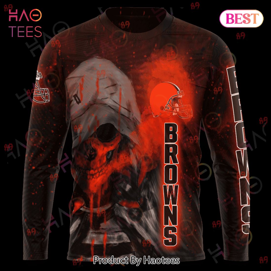 Browns Skull Smoke LIMITED EDITION Hoodie Browns Skull Smoke LIMITED EDITION Hoodie