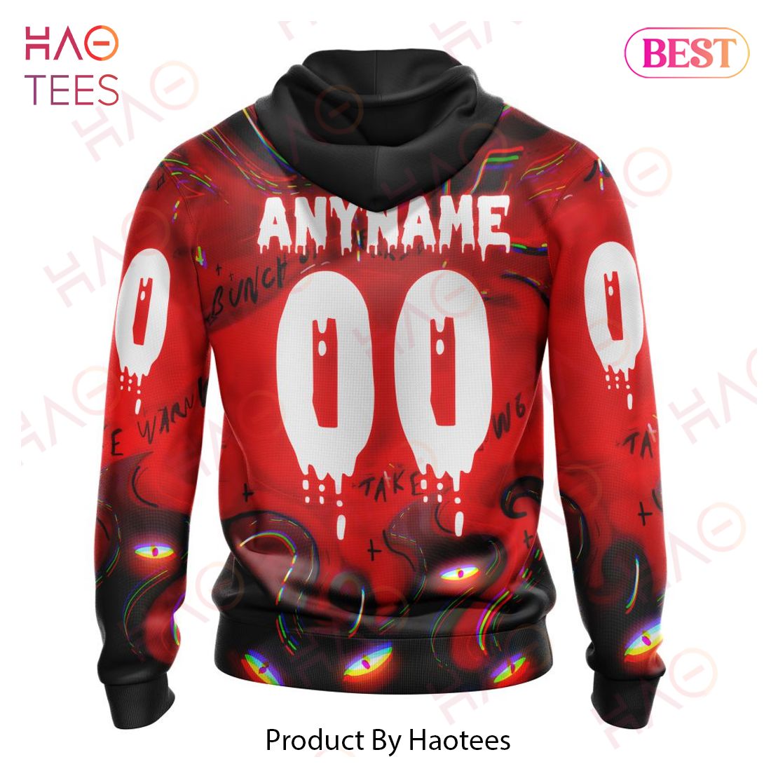 Carolina Hurricanes Specialized Jersey For Halloween Night Hoodie Carolina Hurricanes Specialized Jersey For Halloween Night Hoodie