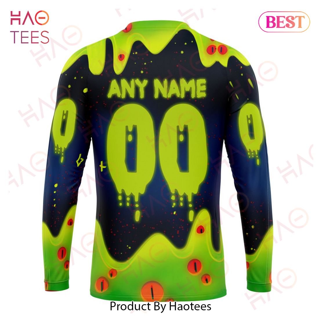 Columbus Blue Jackets Specialized Jersey For Halloween Night Hoodie Columbus Blue Jackets Specialized Jersey For Halloween Night Hoodie
