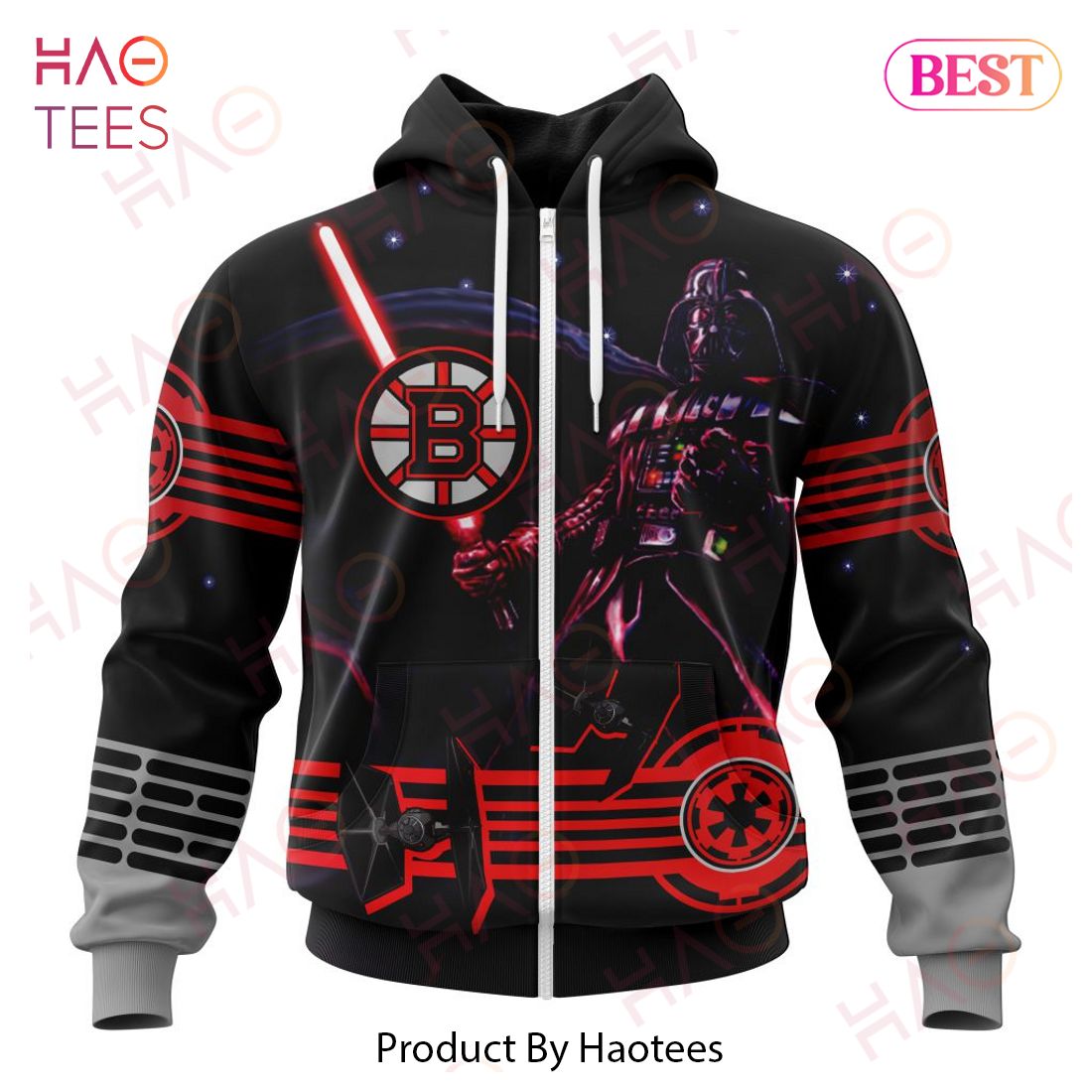 NHL Boston Bruins Specialized Starwar Darth Vader Version Jersey Hoodie NHL Boston Bruins Specialized Starwar Darth Vader Version Jersey Hoodie