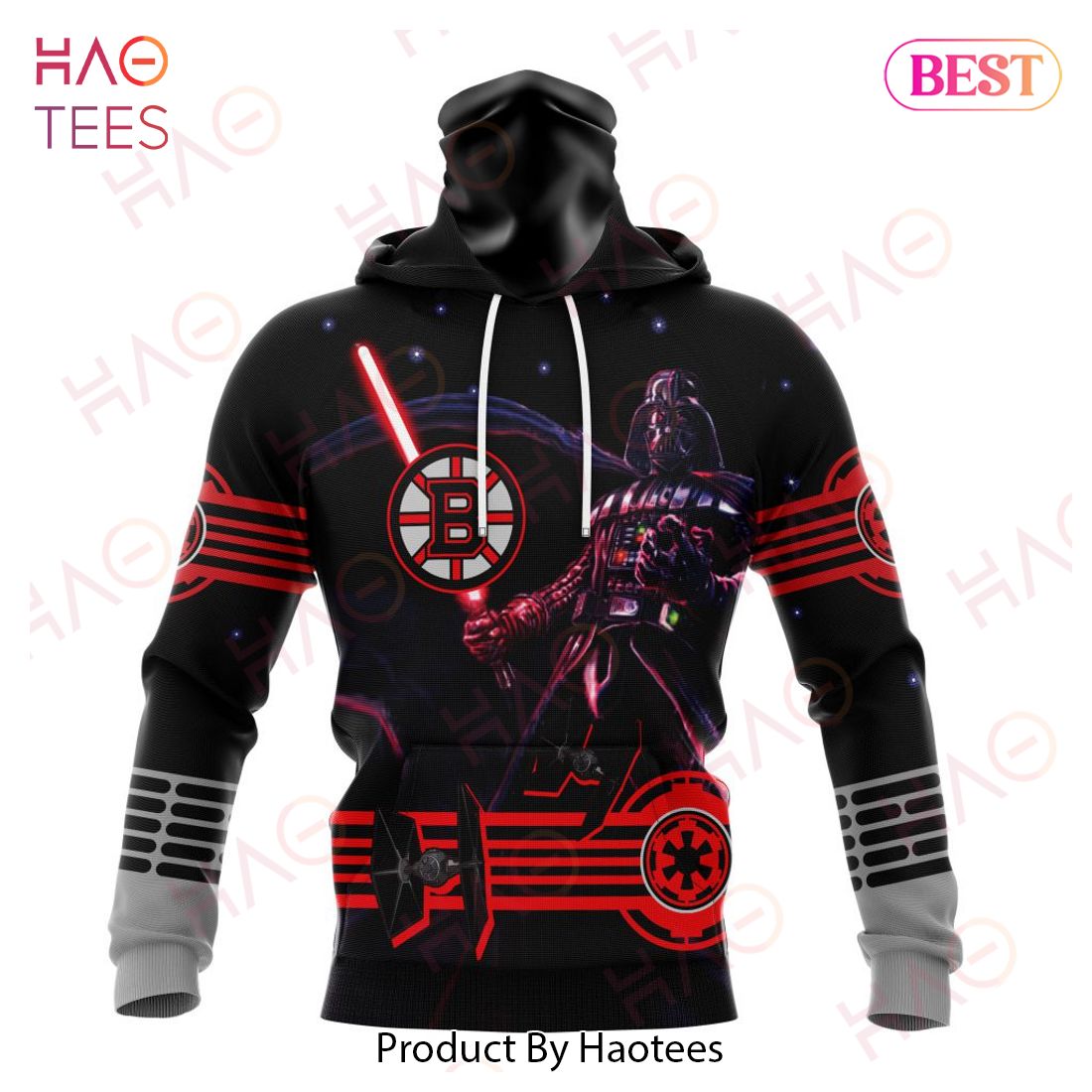 NHL Boston Bruins Specialized Starwar Darth Vader Version Jersey Hoodie NHL Boston Bruins Specialized Starwar Darth Vader Version Jersey Hoodie