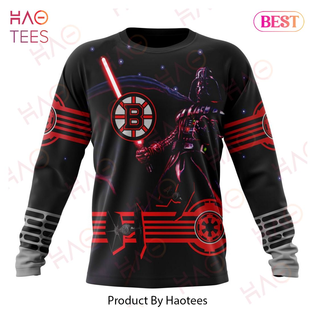 NHL Boston Bruins Specialized Starwar Darth Vader Version Jersey Hoodie NHL Boston Bruins Specialized Starwar Darth Vader Version Jersey Hoodie
