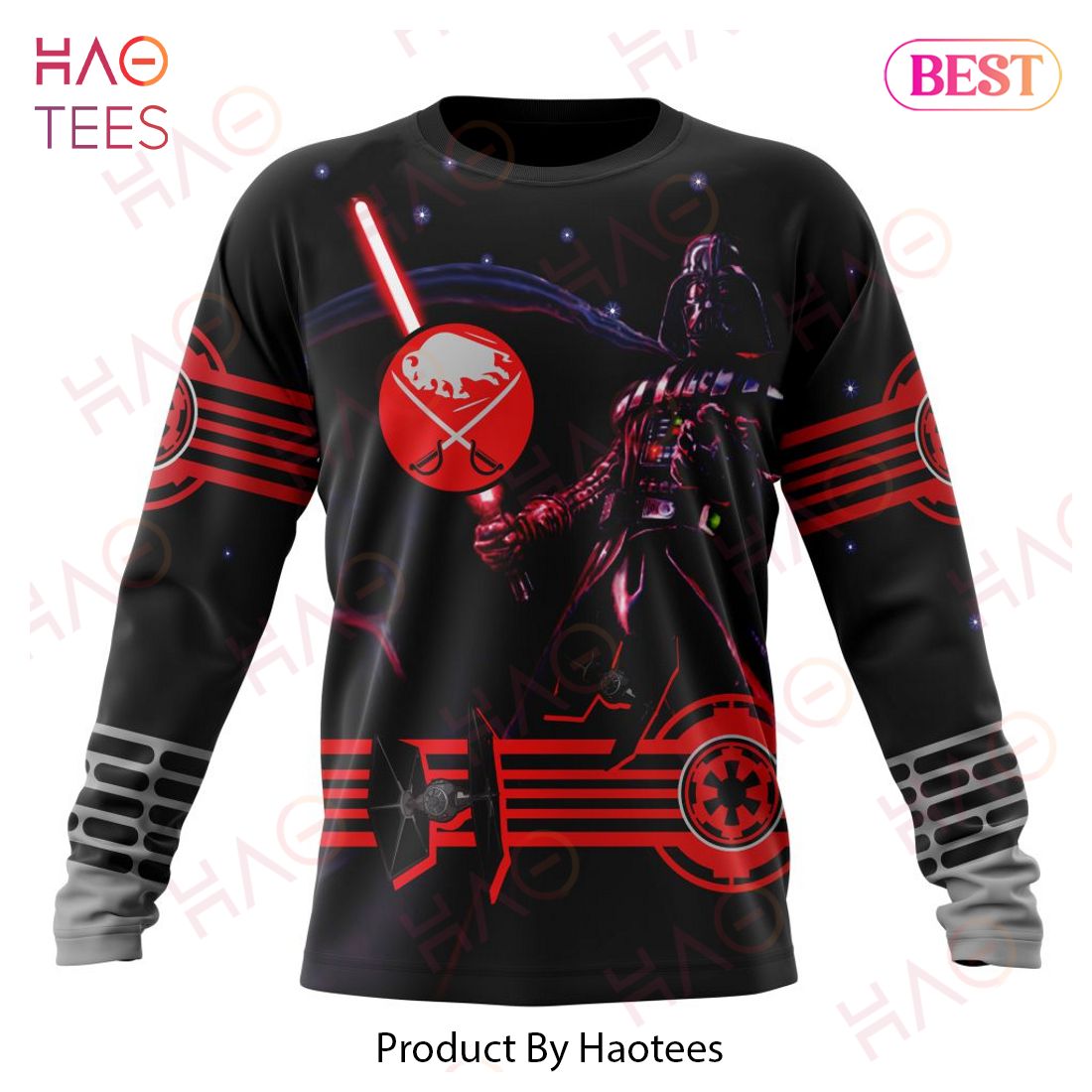 NHL Buffalo Sabres Specialized Starwar Darth Vader Version Jersey Hoodie NHL Buffalo Sabres Specialized Starwar Darth Vader Version Jersey Hoodie