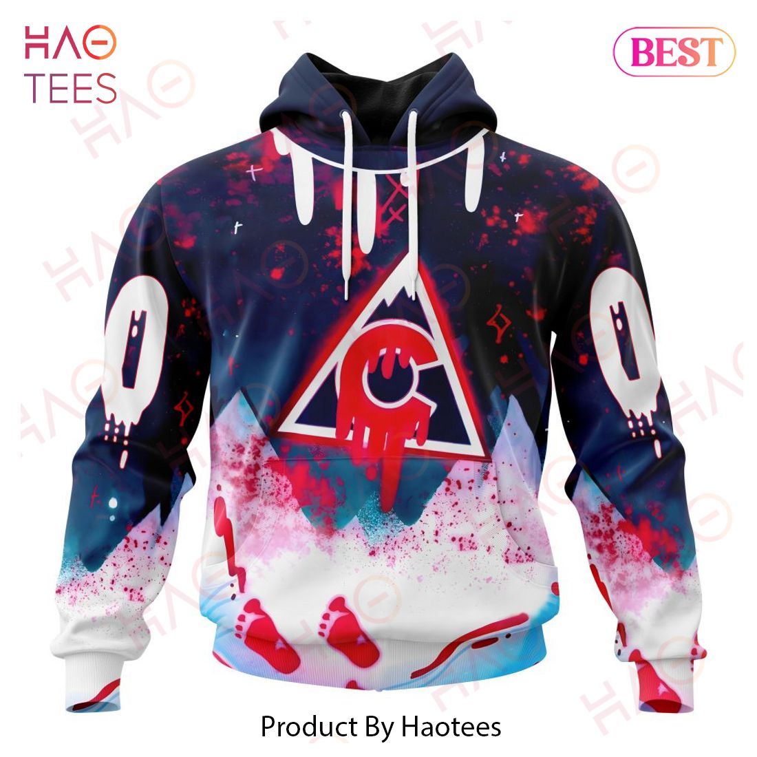 NHL Colorado Avalanche Specialized Jersey For Halloween Night Hoodie NHL Colorado Avalanche Specialized Jersey For Halloween Night Hoodie