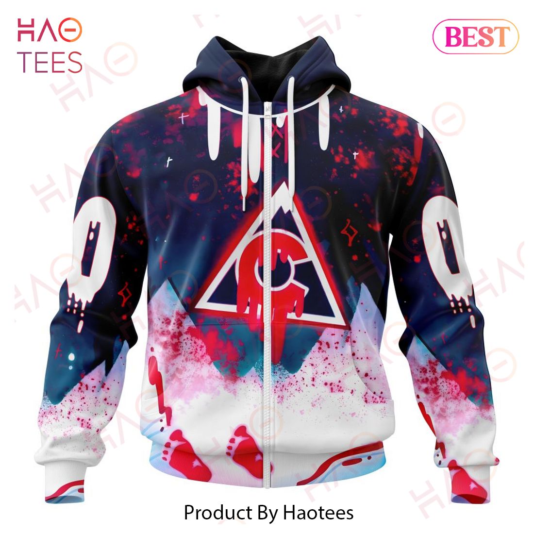 NHL Colorado Avalanche Specialized Jersey For Halloween Night Hoodie NHL Colorado Avalanche Specialized Jersey For Halloween Night Hoodie