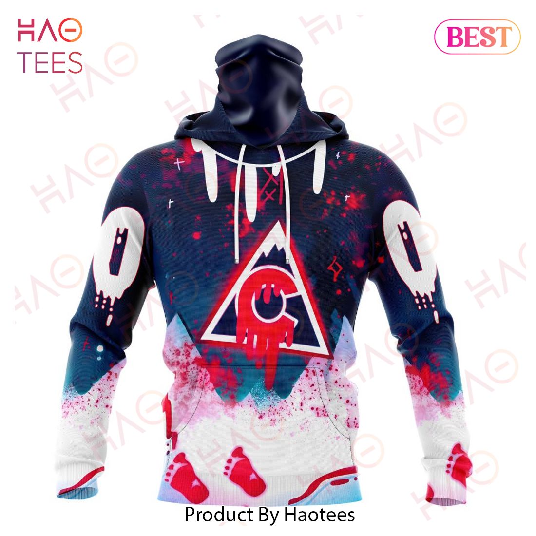 NHL Colorado Avalanche Specialized Jersey For Halloween Night Hoodie NHL Colorado Avalanche Specialized Jersey For Halloween Night Hoodie