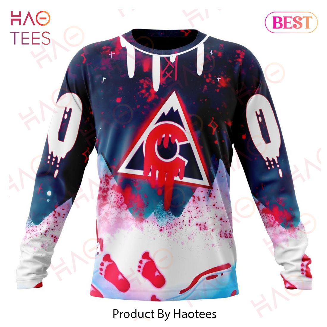 NHL Colorado Avalanche Specialized Jersey For Halloween Night Hoodie NHL Colorado Avalanche Specialized Jersey For Halloween Night Hoodie