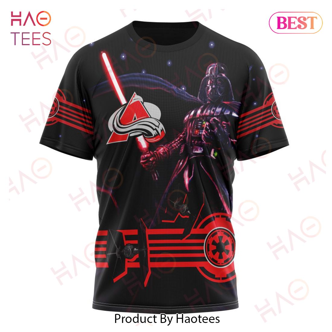 NHL Colorado Avalanche Specialized Starwar Darth Vader Version Jersey Hoodie NHL Colorado Avalanche Specialized Starwar Darth Vader Version Jersey Hoodie