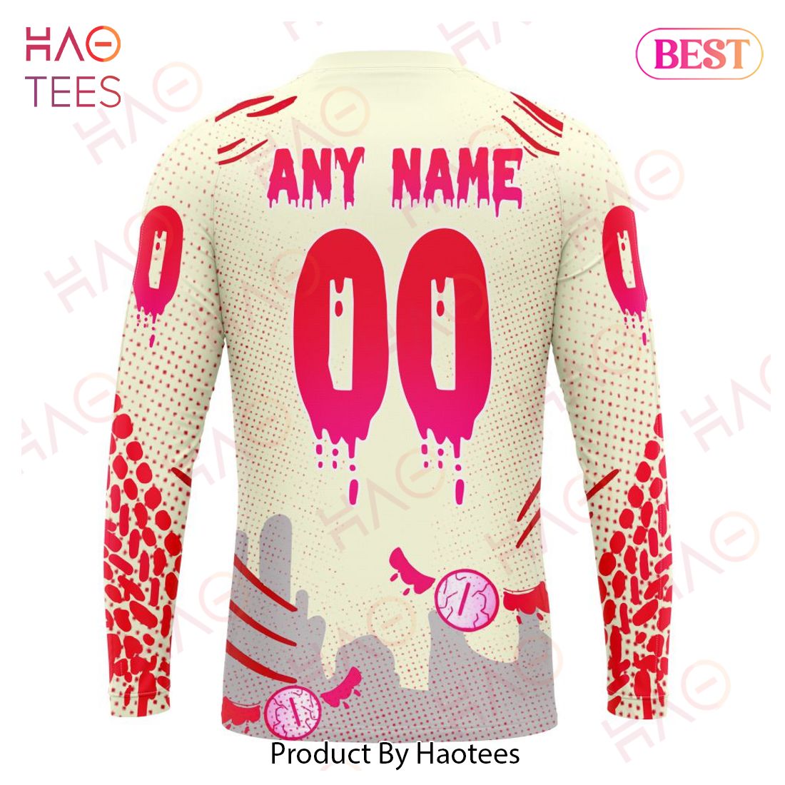 NHL Detroit Red Wings Specialized Jersey For Halloween Night Hoodie NHL Detroit Red Wings Specialized Jersey For Halloween Night Hoodie
