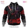 NHL Edmonton Oilers Specialized Starwar Darth Vader Version Jersey Hoodie