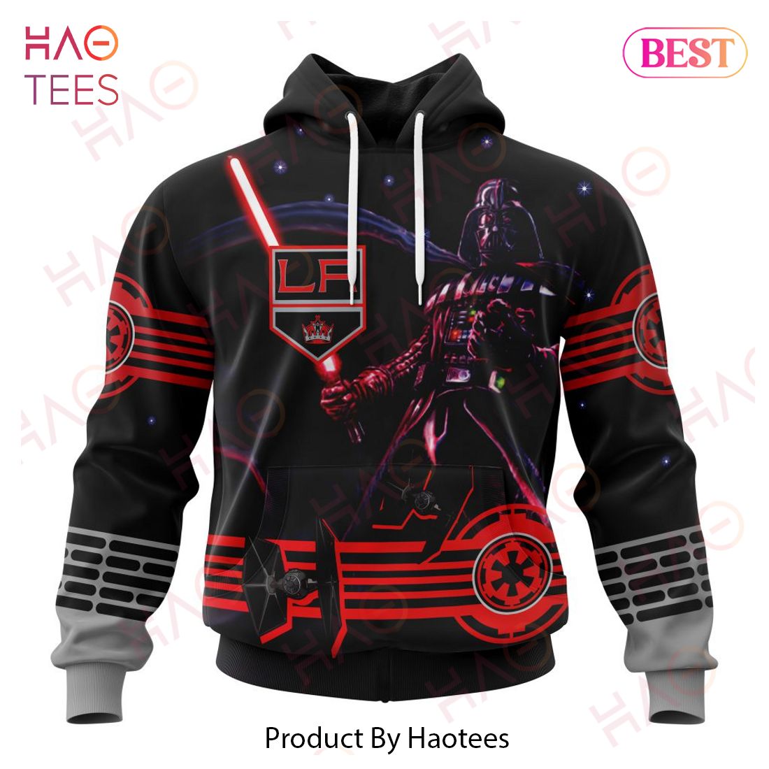 NHL Los Angeles Kings Specialized Starwar Darth Vader Version Jersey Hoodie NHL Los Angeles Kings Specialized Starwar Darth Vader Version Jersey Hoodie