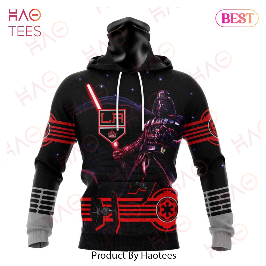 NHL Los Angeles Kings Specialized Starwar Darth Vader Version Jersey Hoodie NHL Los Angeles Kings Specialized Starwar Darth Vader Version Jersey Hoodie