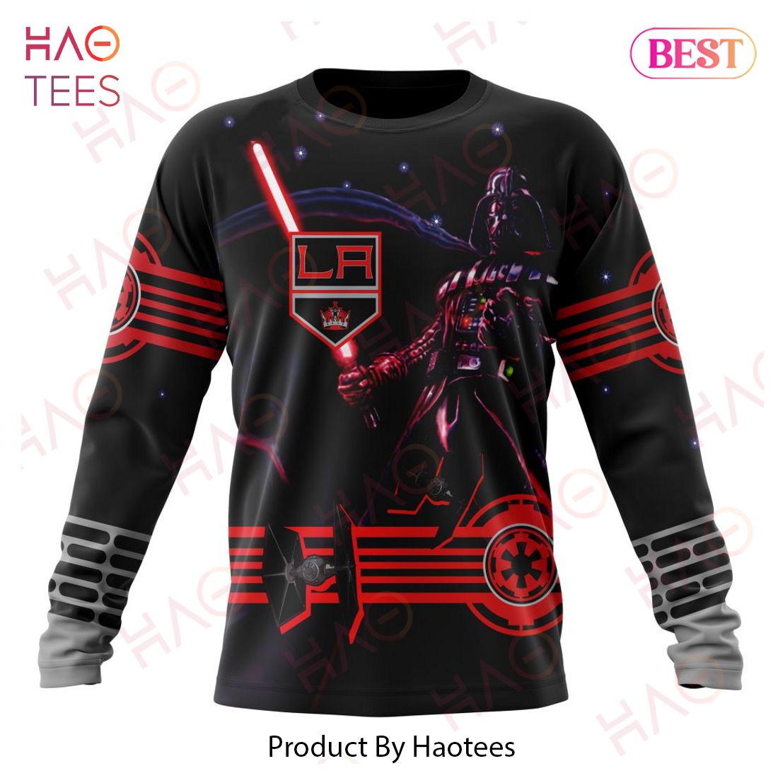 NHL Los Angeles Kings Specialized Starwar Darth Vader Version Jersey Hoodie NHL Los Angeles Kings Specialized Starwar Darth Vader Version Jersey Hoodie