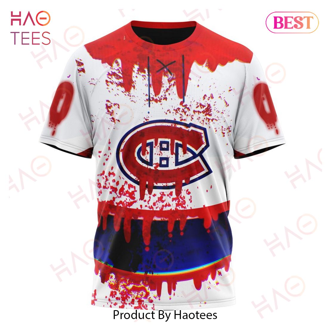 NHL Montreal Canadiens Specialized Design Jersey With Your Ribs For  Halloween All Over Printed Hoodie - Reallgraphics