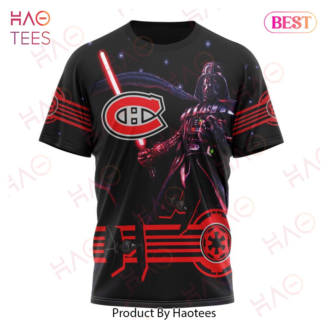 NHL Montreal Canadiens Specialized Starwar Darth Vader Version Jersey Hoodie NHL Montreal Canadiens Specialized Starwar Darth Vader Version Jersey Hoodie